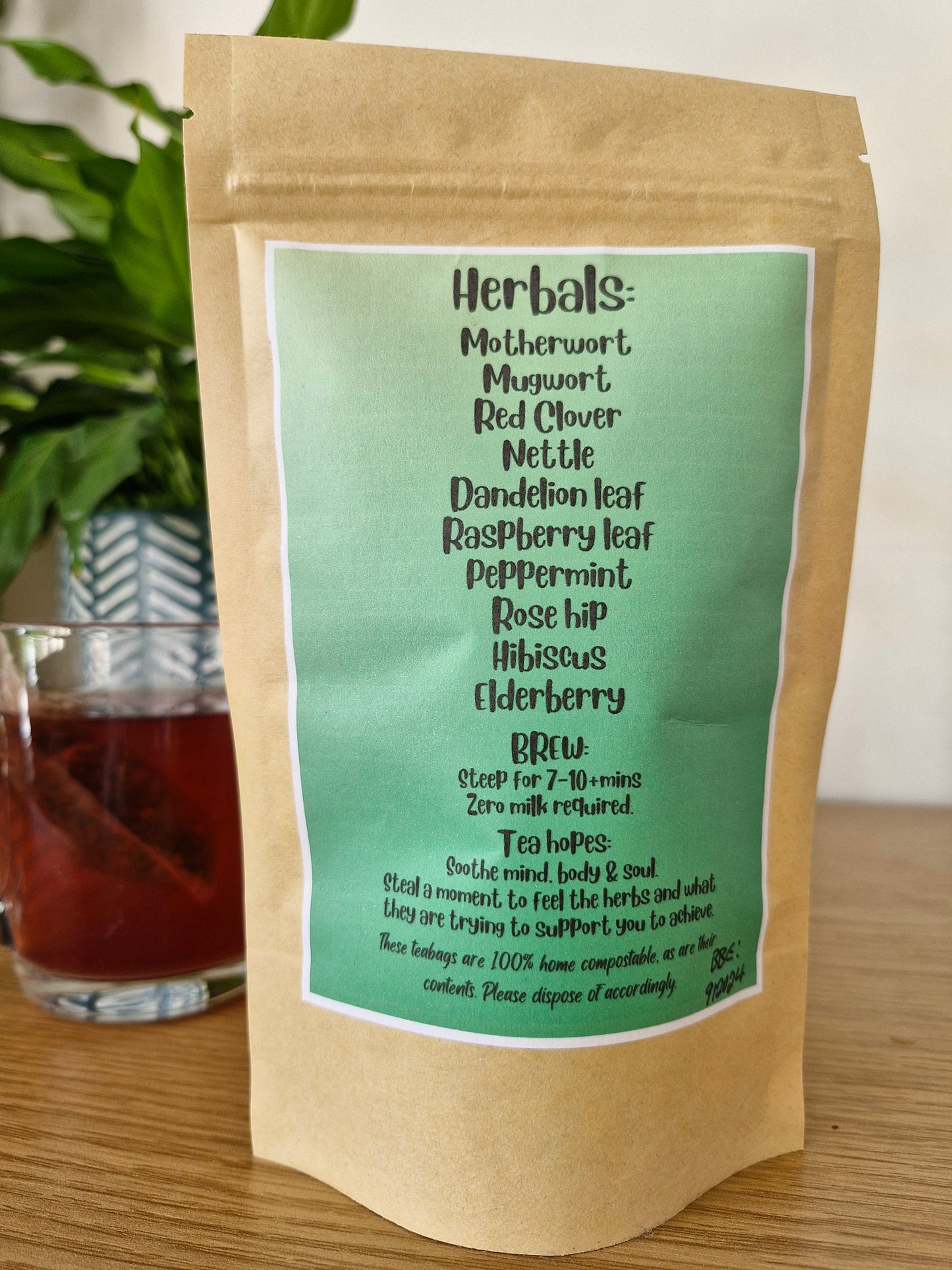 PMT/Hormonal Support - herbal tea blend for hormone and mood balancing, restorative system support through menstrual cycle