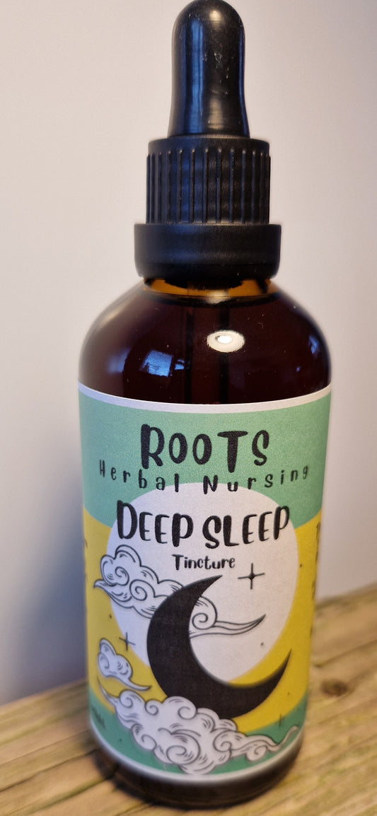 DEEP SLEEP - relaxing herbal tincture blend for sleep disturbance, insomnia and stress-induced sleeplessness.