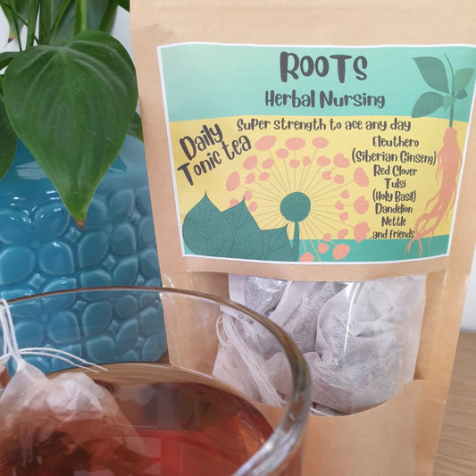 DAILY TONIC herbal tea blend - stress-relieving, nutritious, supportive, energy-boosting, tasty morning cuppa!