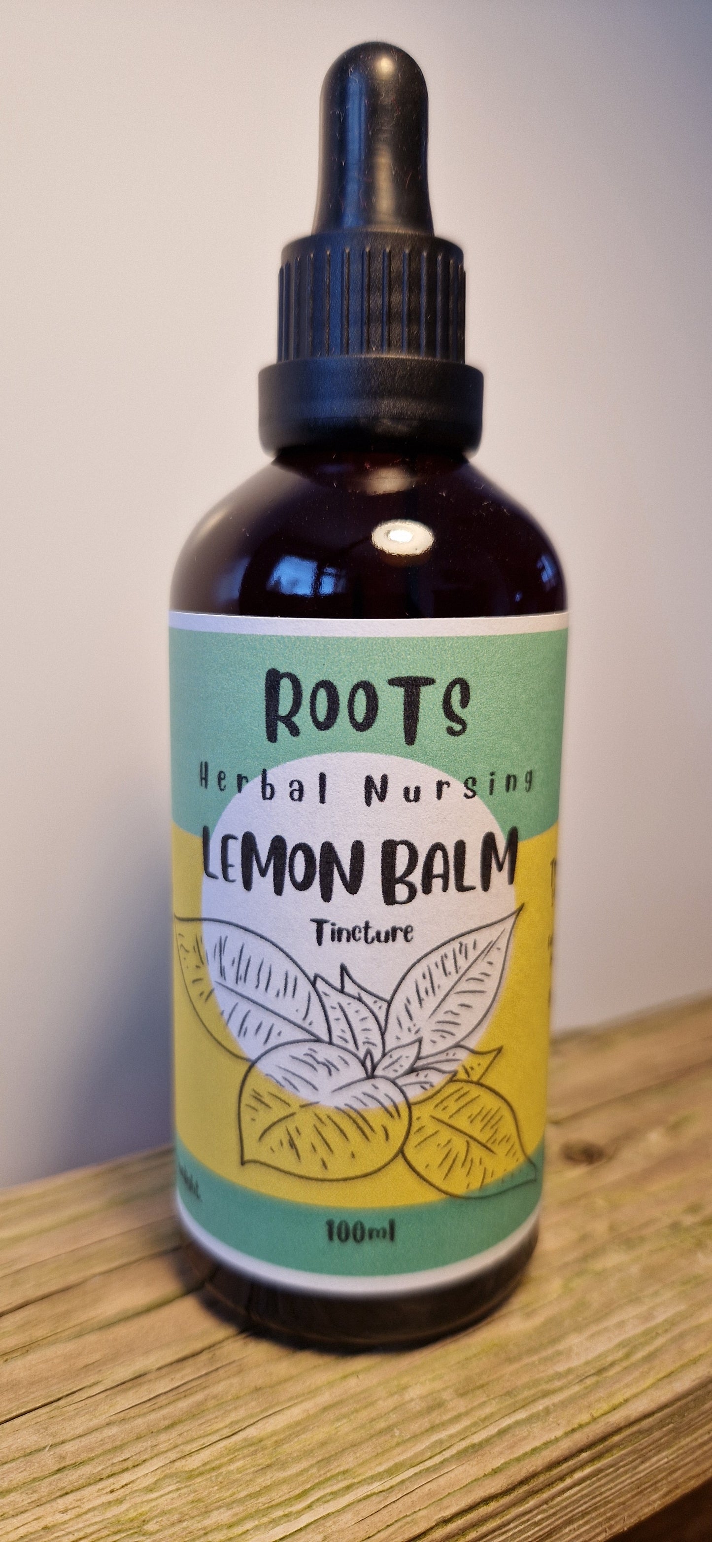 LEMON BALM 'Melissa officinalis'- herbal tincture for nervous system calming, stress reduction, and cognitive function support.