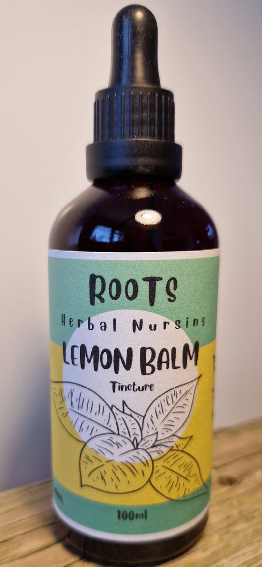 LEMON BALM 'Melissa officinalis'- herbal tincture for nervous system calming, stress reduction, and cognitive function support.