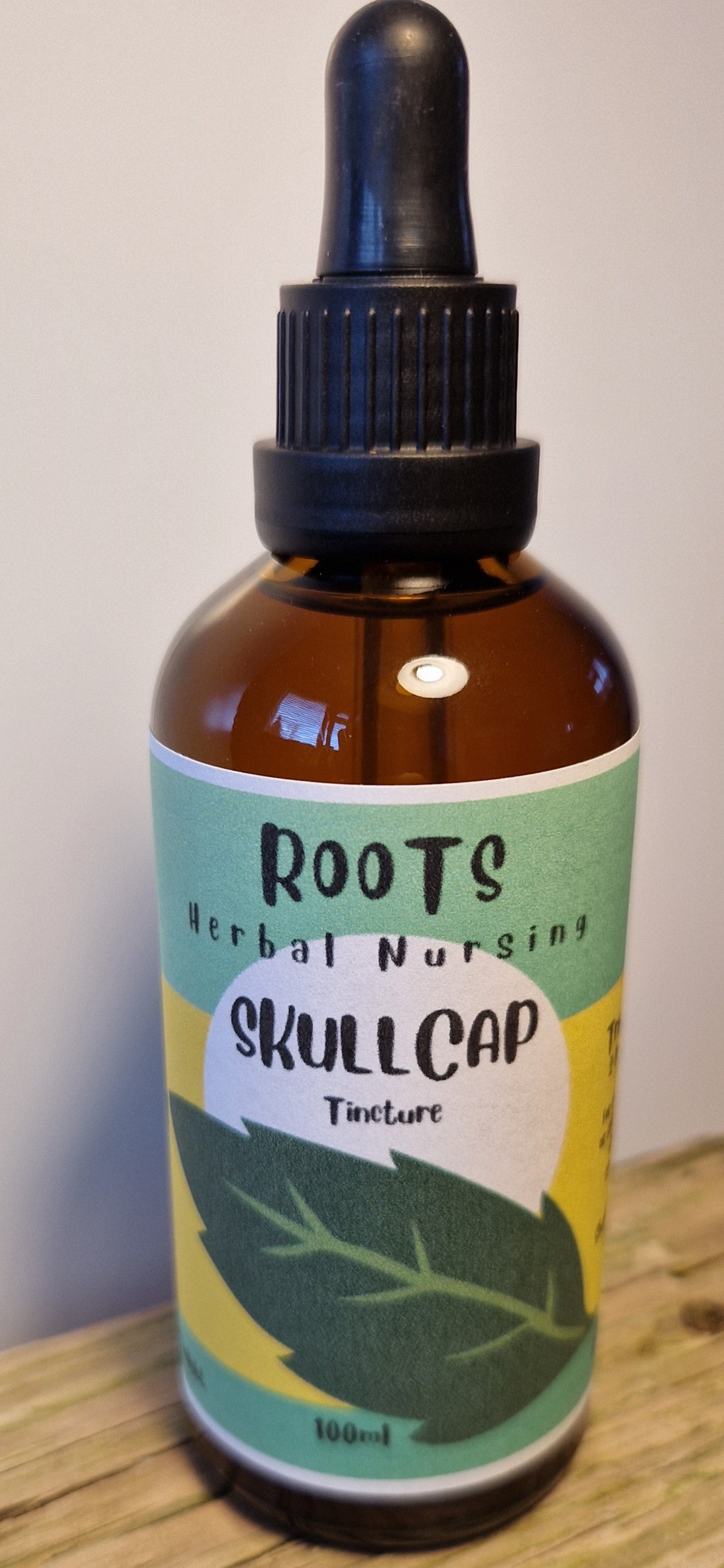 SKULLCAP (Scutellaria lateriflora) - herbal nervine tincture for calming anxiety, stress, agitation, and general irritability of the nervous system.